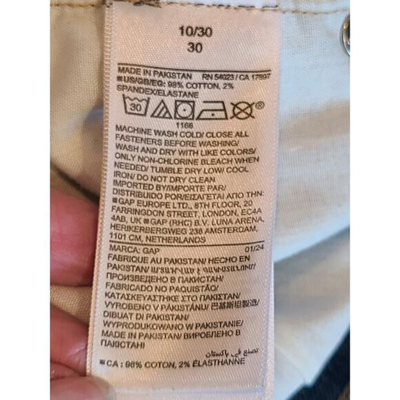 GAP Denim Maxi Skirt Medium Wash Womens Blue Jean Front Slip Long Skirt | 10 EUC - Picture 9 of 11